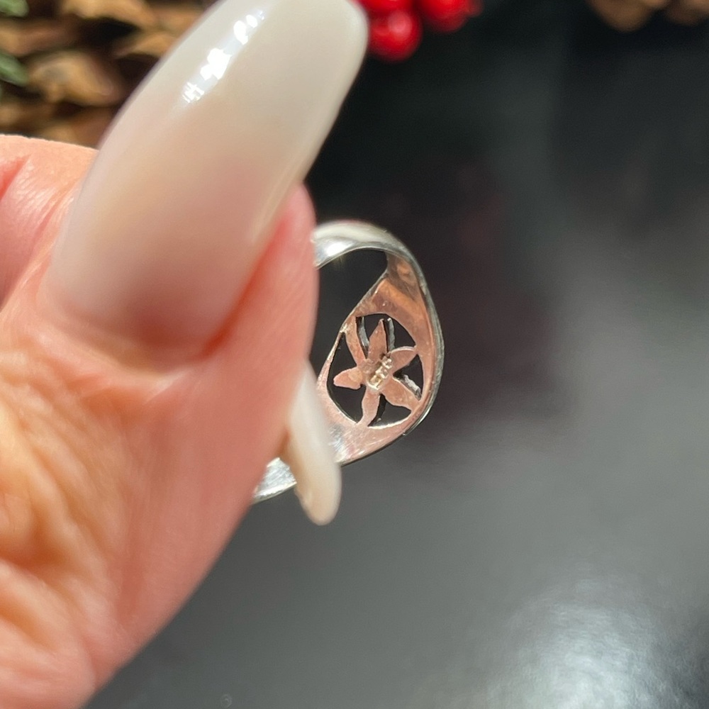 Solid 925 Silver Leaf Ring Size 9 And 10 Option - image 6